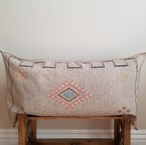 Cactus (Sabra) Silk Moroccan Pillow Cover